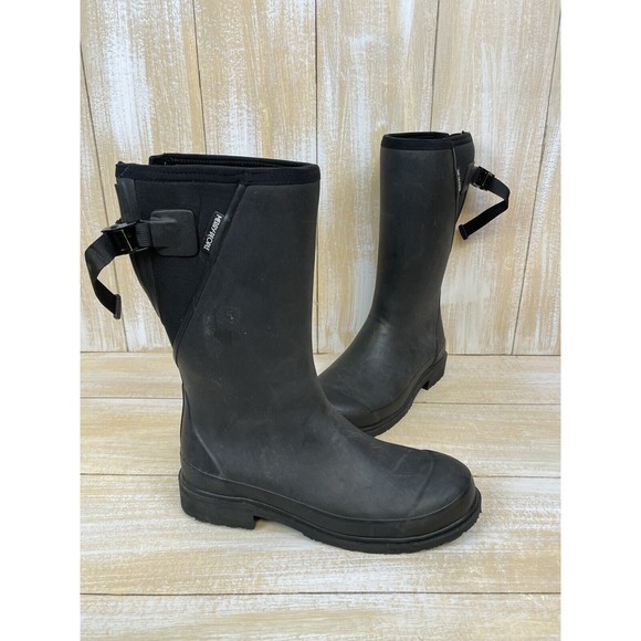 Merry People Women's Darcy Mid-Calf Gumboot Black Size EU41 / 10US - Picture 1 of 10